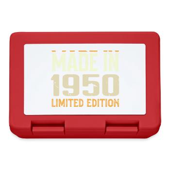 Cadeau Anniversaire 1950 Génial Depuis 1950 Retro - Boîte à goûter - rouge - Devant