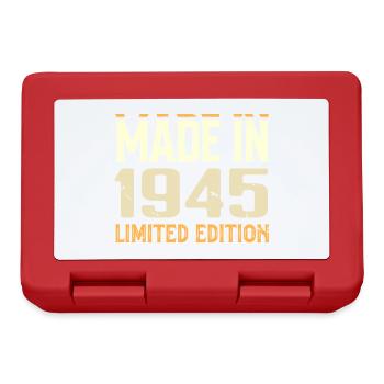 Cadeau Anniversaire 1945 Génial Depuis 1945 Retro - Boîte à goûter - rouge - Devant