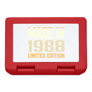 Cadeau Anniversaire 1988 Génial Depuis 1988 Retro - Boîte à goûter - rouge - Devant