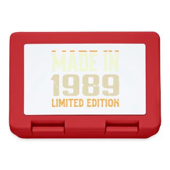 Cadeau Anniversaire 1989 Génial Depuis 1989 Retro - Boîte à goûter - rouge - Devant
