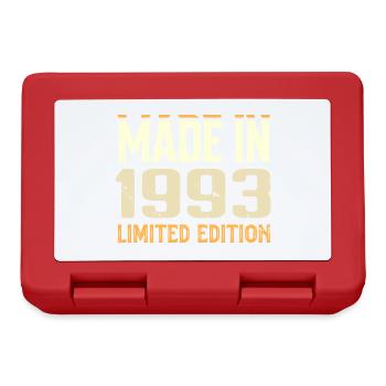 Tolles Geschenk zum Jubiläum 1993 von 1993 Retro - Brotdose - Rot - Vorne