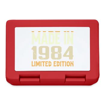 Cadeau Anniversaire 1984 Génial Depuis 1984 Retro - Boîte à goûter - rouge - Devant