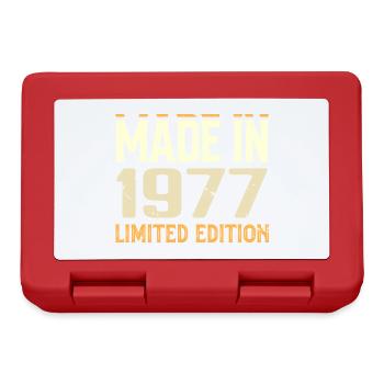 Cadeau Anniversaire 1977 Génial Depuis 1977 Retro - Boîte à goûter - rouge - Devant
