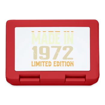 Cadeau Anniversaire 1972 Génial Depuis 1972 Retro - Boîte à goûter - rouge - Devant