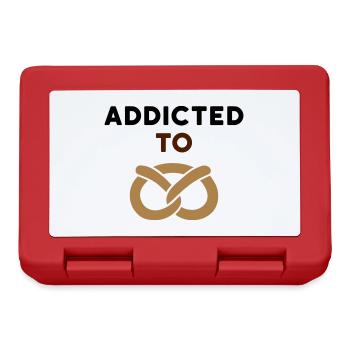 Addicted to pretzel (Brezel) - Brotdose - Rot - Vorne