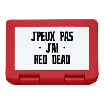 J'peux pas j'ai red dead - Boîte à goûter - rouge - Devant