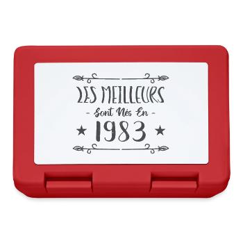 Les meilleurs sont nés en 1983 - Boîte à goûter - rouge - Devant