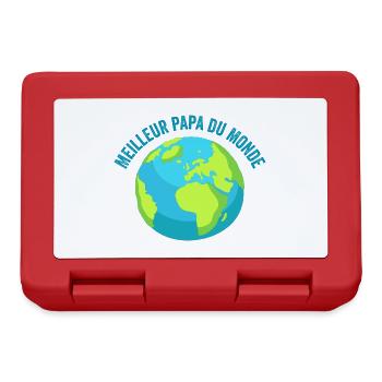 Meilleur Papa Du Monde | Cadeau Fête Des Pères - Boîte à goûter - rouge - Devant
