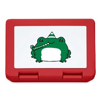 Joyeux anniversaire Grenouille - Boîte à goûter - rouge - Devant