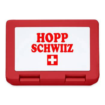 Hopp schwiiz - Boîte à goûter - rouge - Devant