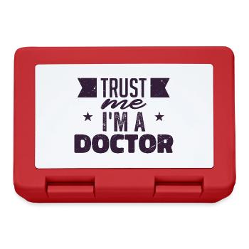 Trust Me, I'm A Doctor | Doctor gift - Boîte à goûter - rouge - Devant