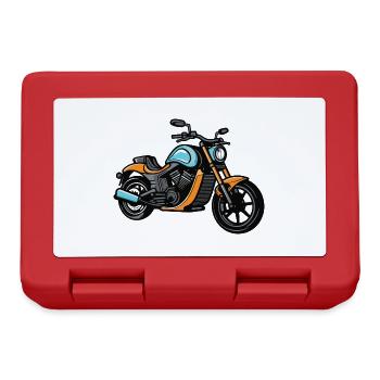 Motorcycle Biker - Lunchbox - red - Front