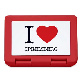 I LOVE SPREMBERG - Brotdose - Rot - Vorne