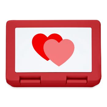 2 Hearts - Lunchbox - red - Front