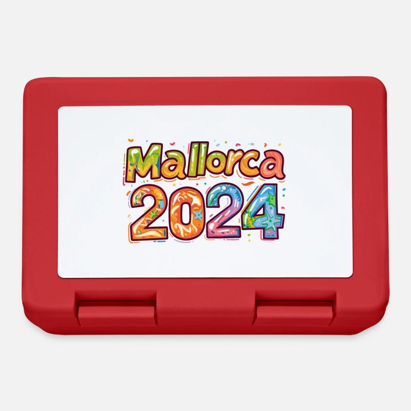 Mallorca 2024 Bunt - Brotdose - Rot