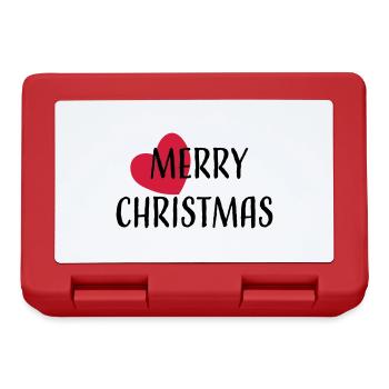Merry Christmas / Christmas / Xmas / Gift - Lunchbox - red - Front