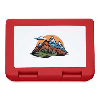 Mountains Symbol Nature Landscape - Lunchbox - red - Front