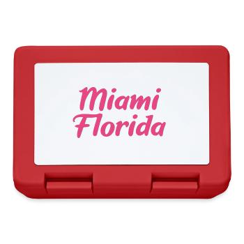 Miami Florida - Lunchbox - red - Front