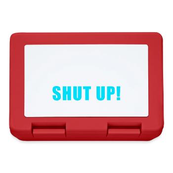 Brain Won’t Shut Up – Lustiges Overthinking Shirt - Brotdose - Rot - Vorne