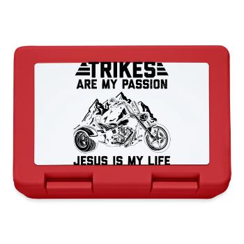 Trike Motorrad | Trikes Triker Motorräder Geschenk - Brotdose - Rot - Vorne