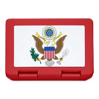 USA coat of arms - Brotdose - Rot - Vorne