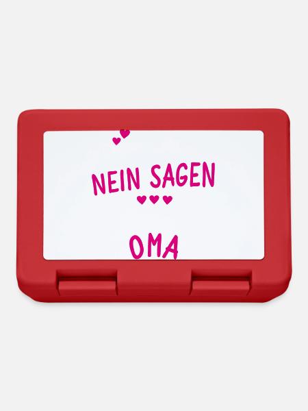 Ich bin die Oma - Brotdose - Rot