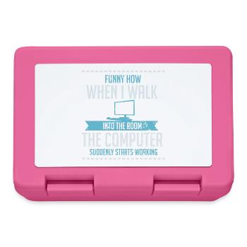 Computer Geek Shirt: Tech Support I Software - Brotdose - Pink - Vorne