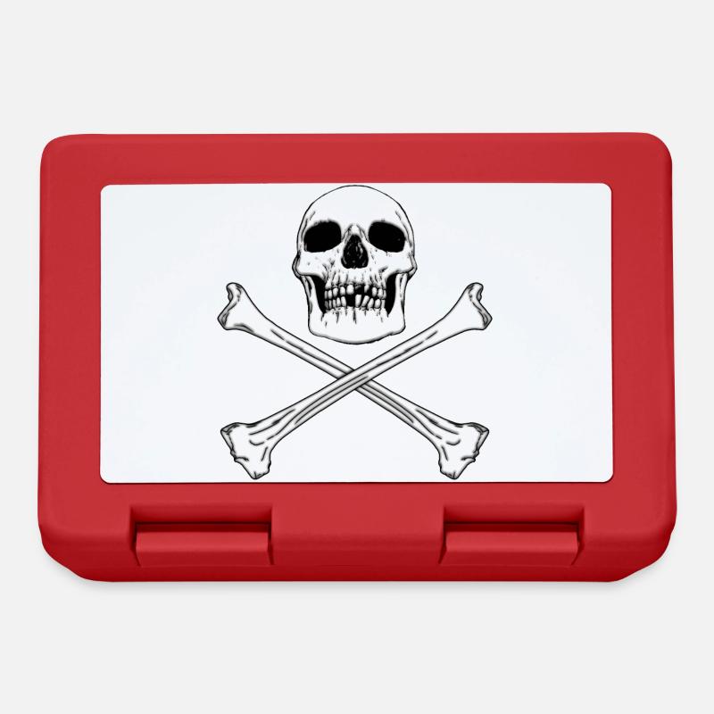 PIRATE FLAG - Lunchbox - red