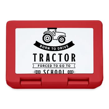 Born to tractor to drive tractor driver - Lunchbox - red - Front