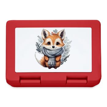 Renard d’hiver - Boîte à goûter - rouge - Devant