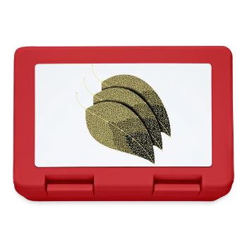 Feuilles décoratives - Boîte à goûter - rouge - Devant