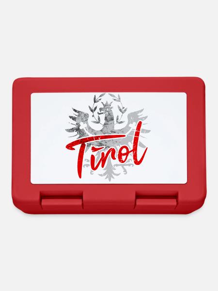 Tirol Tiroler Adler Wappen Retro - Brotdose - Rot
