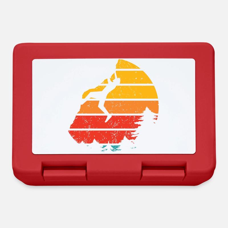 Wall Climbing Rock Climbing - Lunchbox - red