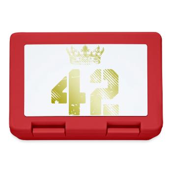 42 Couronne numérique - Boîte à goûter - rouge - Devant