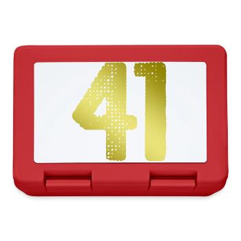 41 Maillot numéro - Boîte à goûter - rouge - Devant