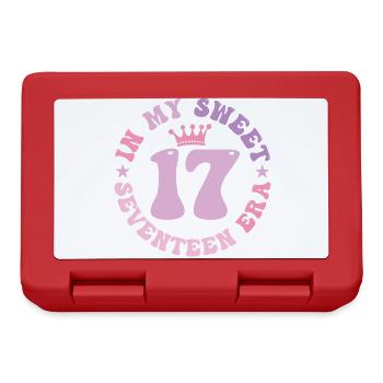 In My Sweet Seventeen Era 17th Birthday 17th - Lunchbox - red - Front