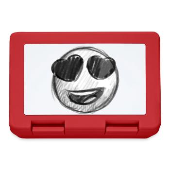 Emoji Kuss Herz Liebe Emoji - Brotdose - Rot - Vorne