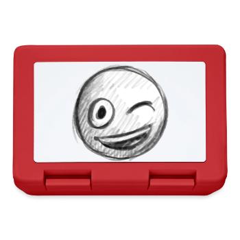 Emoji kiss heart love Emoji - Lunchbox - red - Front