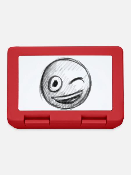 Emoji Kuss Herz Liebe Emoji - Brotdose - Rot