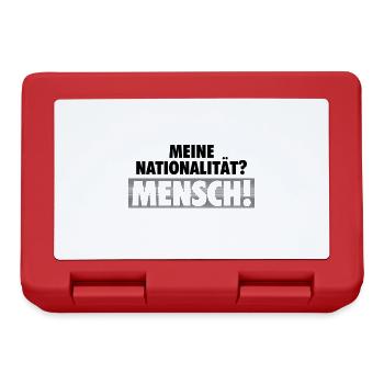 Gegen Rassismus - Brotdose - Rot - Vorne