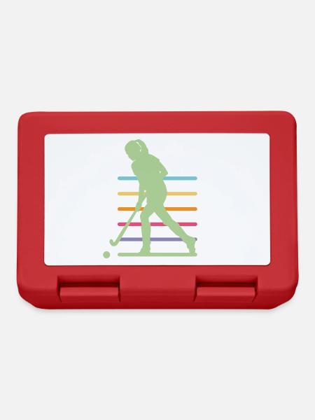 Hockey player - Lunchbox - red