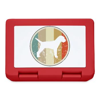 Border Terrier - Brotdose - Rot - Vorne