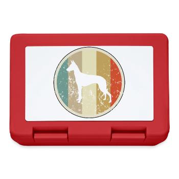 Podenco Windhund - Brotdose - Rot - Vorne