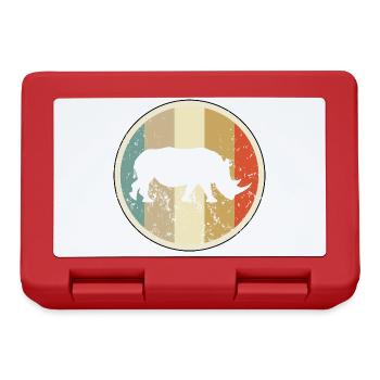 Nashorn - Brotdose - Rot - Vorne