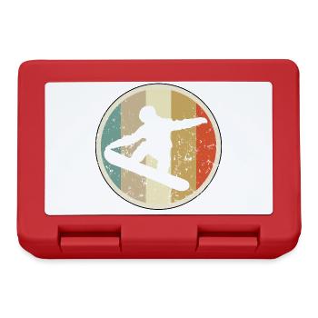 Snowboard Snowboarder Snowboarding - Brotdose - Rot - Vorne