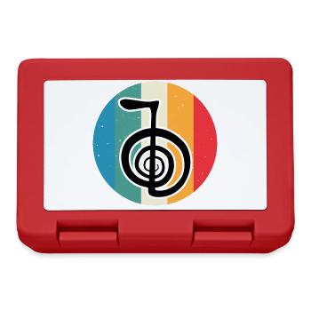 Reiki Symbol | Esoteric Yoga Reiki Master Gift - Lunchbox - red - Front