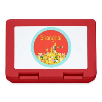 Sticker Shanghai rouge jaune - Boîte à goûter - rouge - Devant