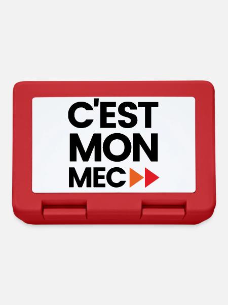 C'est mon mec - Boîte à goûter - rouge