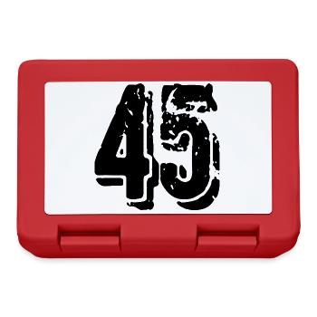 45 Zahl Trikot - Brotdose - Rot - Vorne