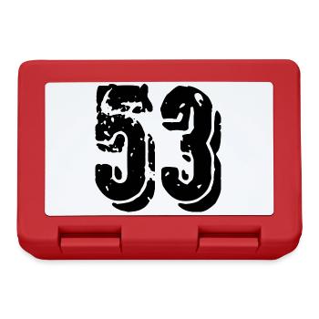 Maillot à 53 numéros - Boîte à goûter - rouge - Devant